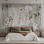 Wall murals Delicate blossoms in soft hues