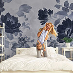 Wall murals Delicate flowers in soft hues
