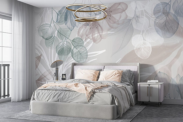 Delicate blooms and soft textures Wall murals Delicate blooms and soft textures