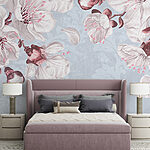 Wall murals Delicate blossoms in soft hues