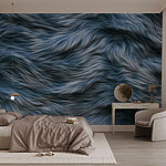 Wall murals Flowing textures in deep tones.