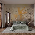 Wall murals Painting of dandelions