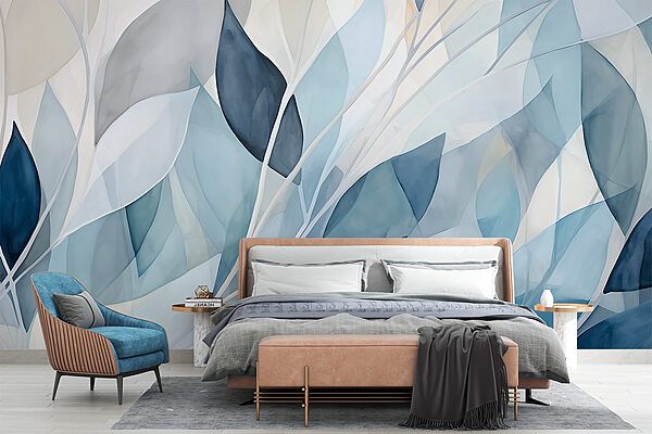 Translucent leaves in soft hues Wall murals Translucent leaves in soft hues