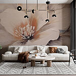 Wall murals Delicate petals in soft hues