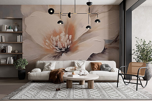 Delicate petals in soft hues Wall murals Delicate petals in soft hues