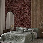 Wall murals Brown carpet with a wood plank