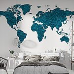 Wall murals Map of the world