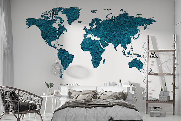 Wall murals Map of the world