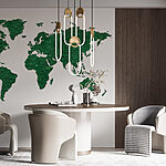 Wall murals Map of the world