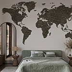 Wall murals Map of the world