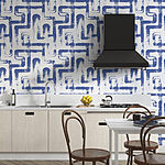 Wall murals Blue and white pattern