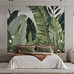 Wall murals Group of green leaves