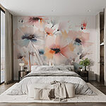 Wall murals Painting of flowers
