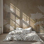 Wall murals Delicate blooms in soft hues.