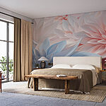 Wall murals Beautiful pastel paper flower arrangement