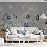Wall murals Delicate blooms in soft colors