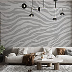 Wall murals Dynamic stripes in soft hues.