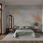 Wall murals Soft colors and gentle textures blend