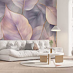Wall murals Soft hues of delicate leaves dancing.