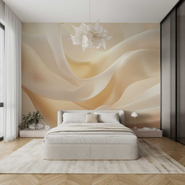 Wall mural Gentle waves of soft fabric
