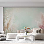 Wall murals Delicate grass swaying in the breeze