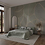 Wall murals Nature's delicate leaf patterns.