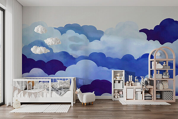 Group of clouds in the sky Wall murals Group of clouds in the sky