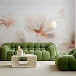 Wall murals Soft petals in gentle hues.