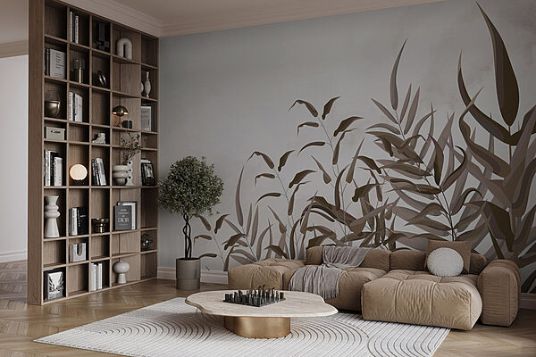 Plant with brown leaves Wall murals Plant with brown leaves