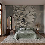 Wall murals Soft serenity among delicate blooms.