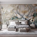 Wall murals Delicate petals in soft hues