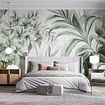 Wall murals Soft hues of botanical elegance