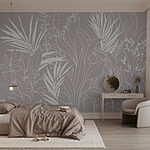 Wall murals Nature's delicate linework and forms.
