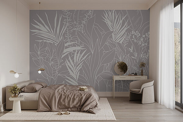 Nature's delicate linework and forms Wall murals Nature's delicate linework and forms