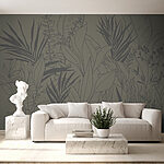 Wall murals Drawing of plants and leaves