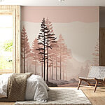 Wall murals Landscape of trees and bushes