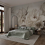 Wall murals Soft petals in subtle tones.
