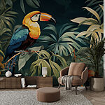 Wall murals Bird sitting on a branch