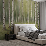 Wall murals Path through a forest