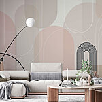 Wall murals Abstract lines and shapes in harmony
