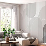 Wall murals Grey and black design