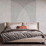 Wall murals White and grey background