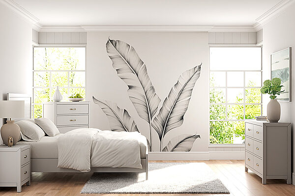 Drawing of a plant Wall murals Drawing of a plant
