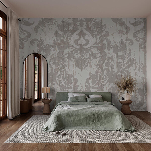 White and grey wallpaper Wall murals White and grey wallpaper