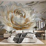 Wall murals Delicate petals in soft hues
