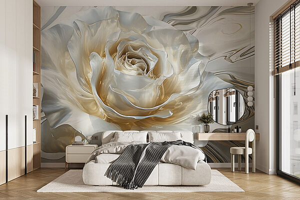 Wall murals Wall murals Delicate petals in soft hues (SKU: w02870)