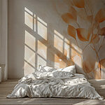 Wall murals Ethereal leaves in soft light