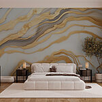 Wall murals Flowing waves of stunning textures