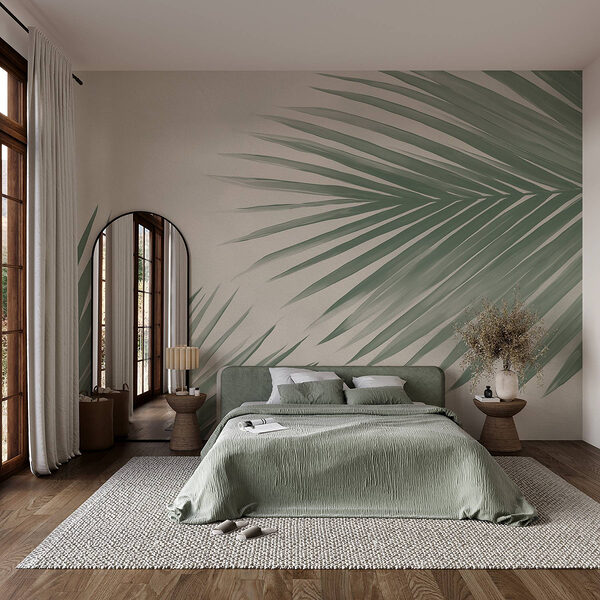 Nature's serene green landscapes unfold Wall murals Nature's serene green landscapes unfold