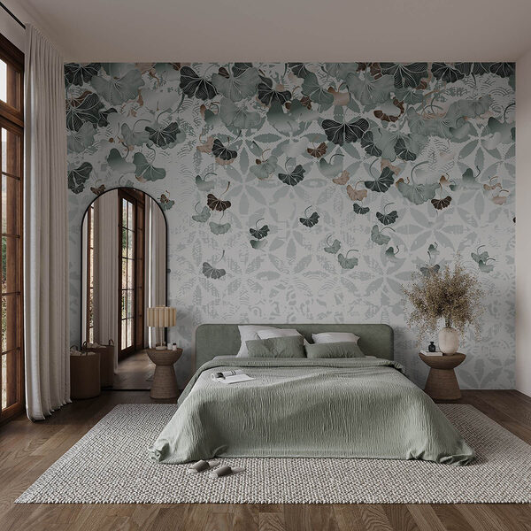Delicate leaves drifting softly down Wall murals Delicate leaves drifting softly down